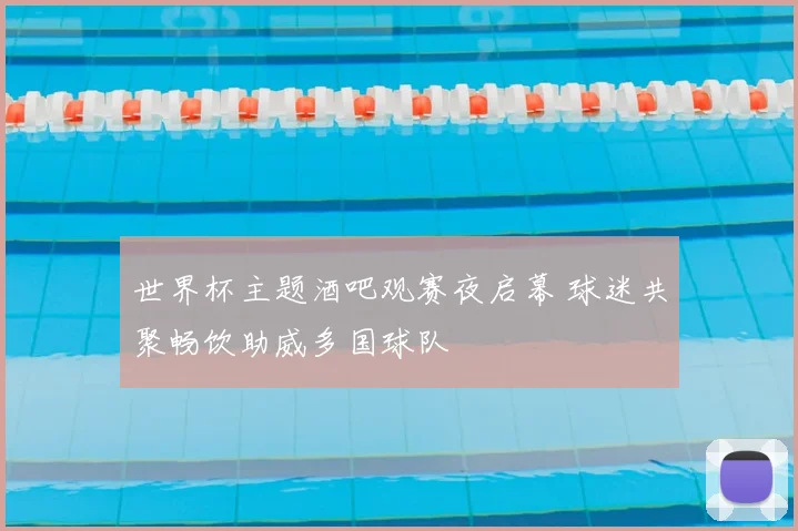 世界杯主题酒吧观赛夜启幕 球迷共聚畅饮助威多国球队